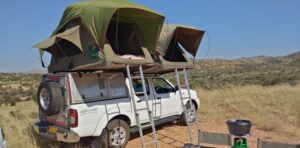 Namibia Car Hire Campervan with Rooftop tents